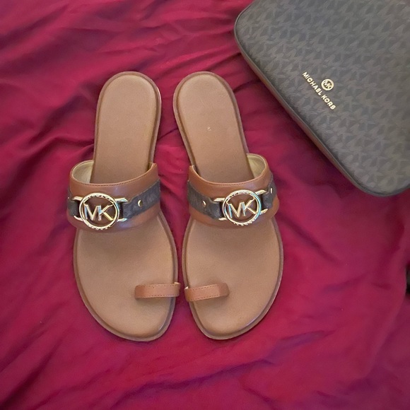 Mk Sandals Brown multi - Picture 1 of 2